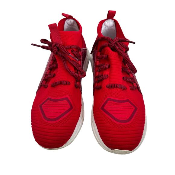 Roberto Cavalli Red Chunky Sock Sneakers Sz 11 - Picture 3 of 9